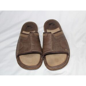 Margaritaville Soles of the Tropics Men's Size 12 Slides Sandals Brown